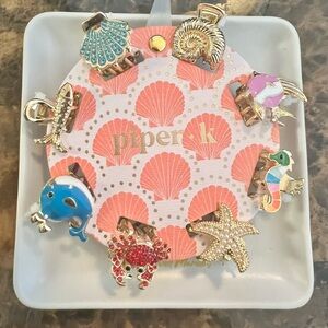 NWT Piper K Ocean-Themed Hair Clips Set